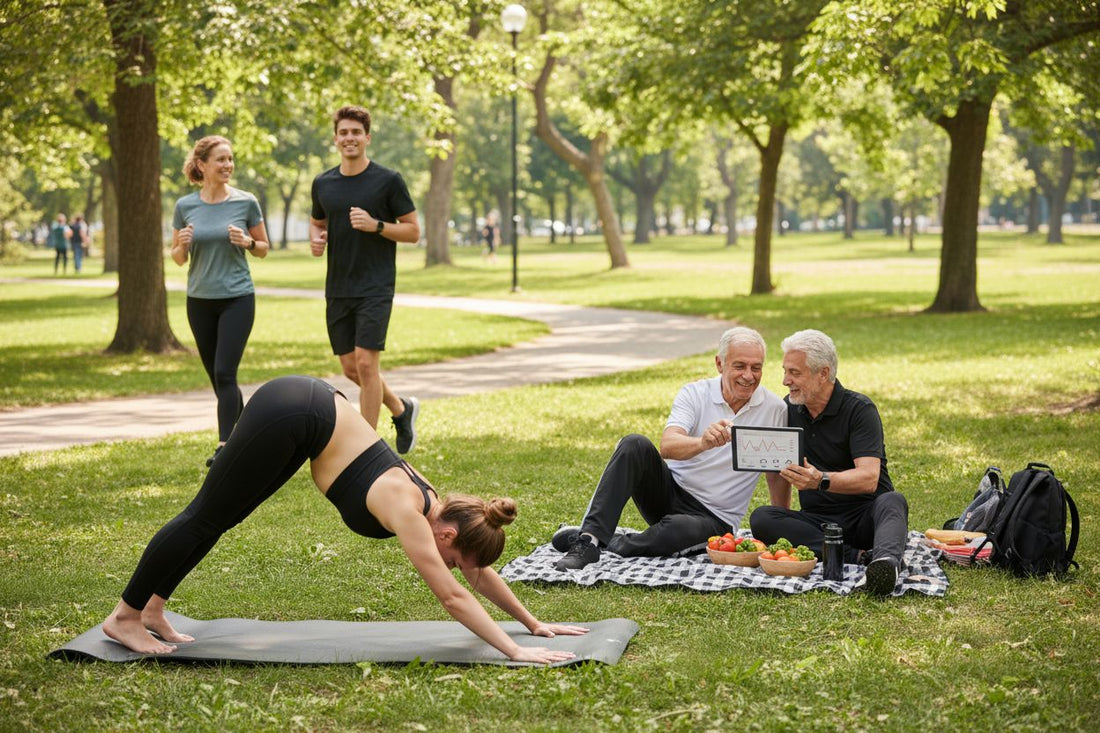 longevity tips, healthy lifestyle, multigenerational group