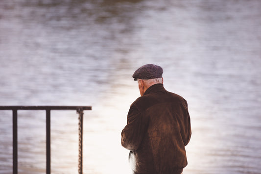 man near body of water
