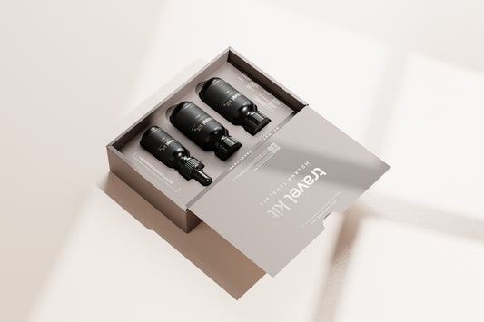 a box with three cameras inside of it